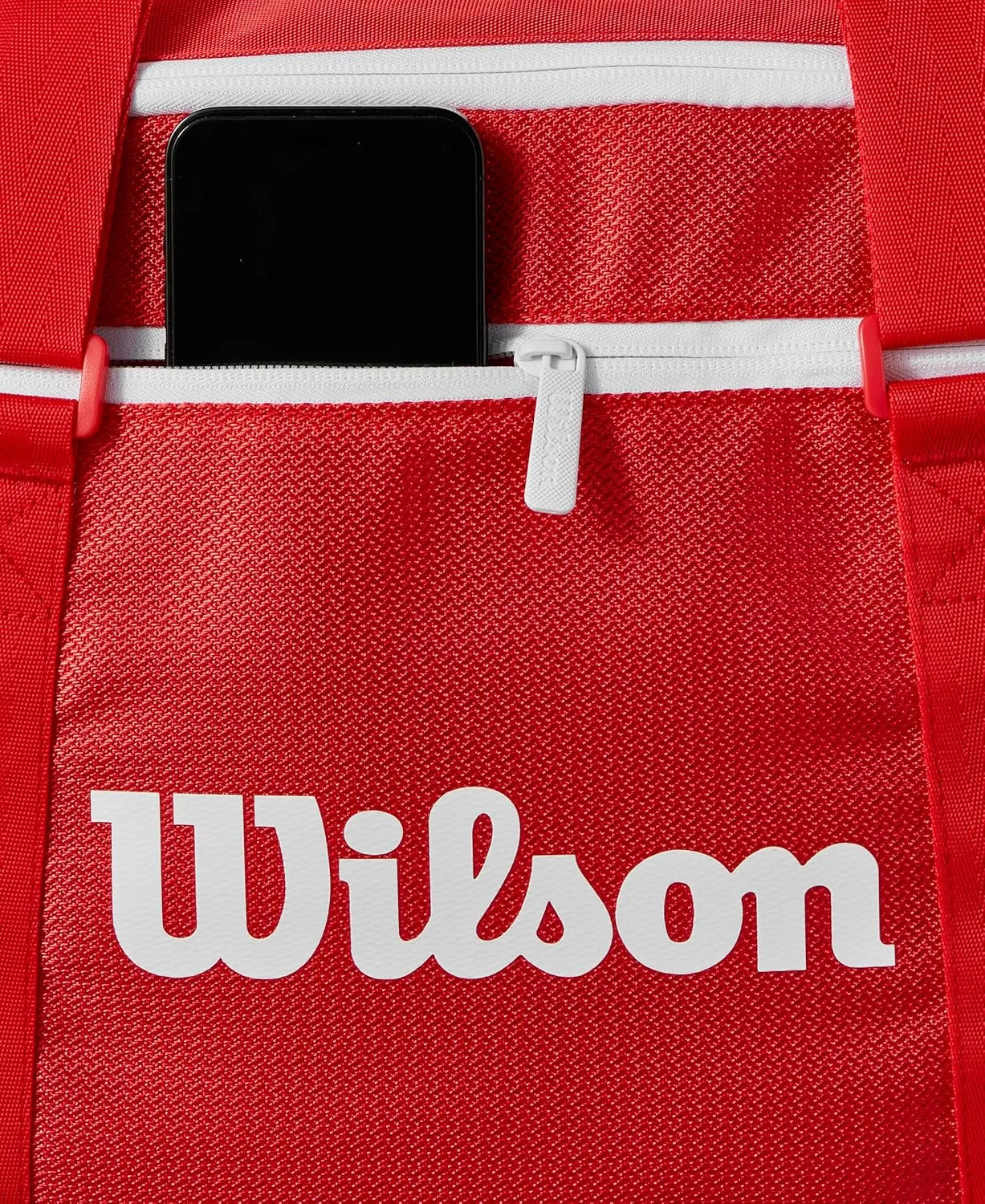 WILSON 2025 Super Tour Red Tennis Racket Bags - Red/White