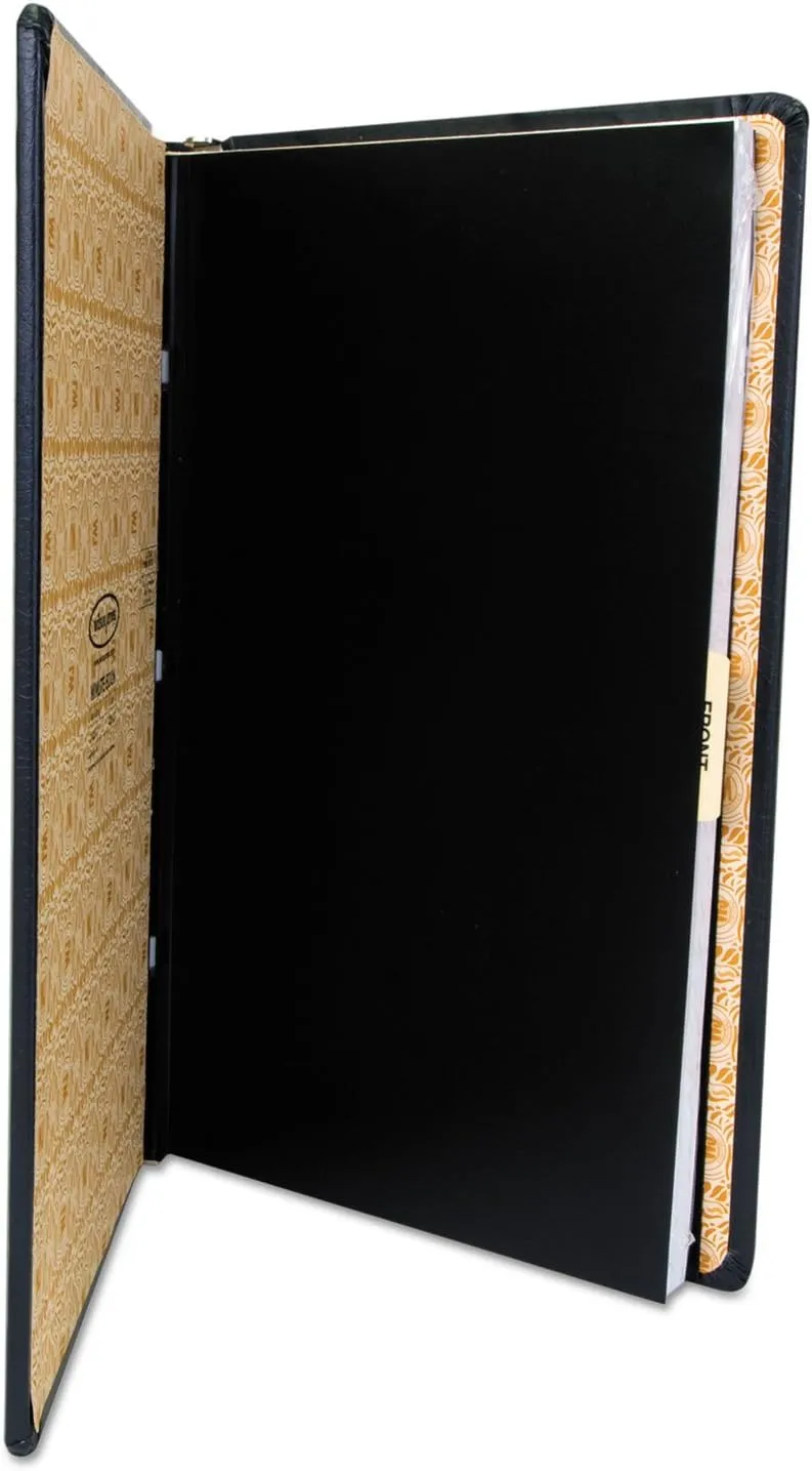Wilson Jones Corporate Minute Book, Legal Size 8.5 x 14 Inches, 250 Pages, Black (W0395-31)