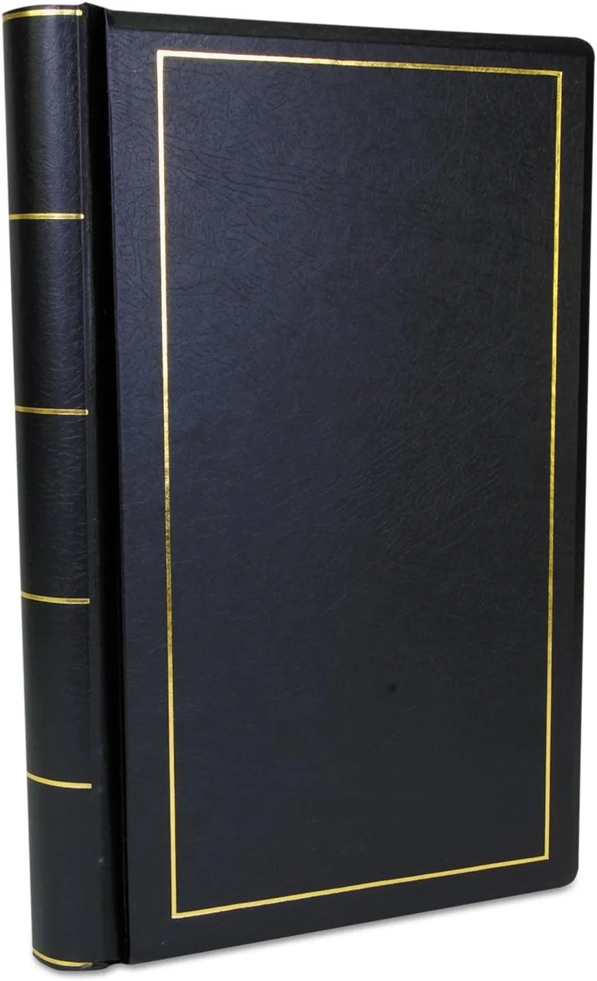Wilson Jones Corporate Minute Book, Legal Size 8.5 x 14 Inches, 250 Pages, Black (W0395-31)