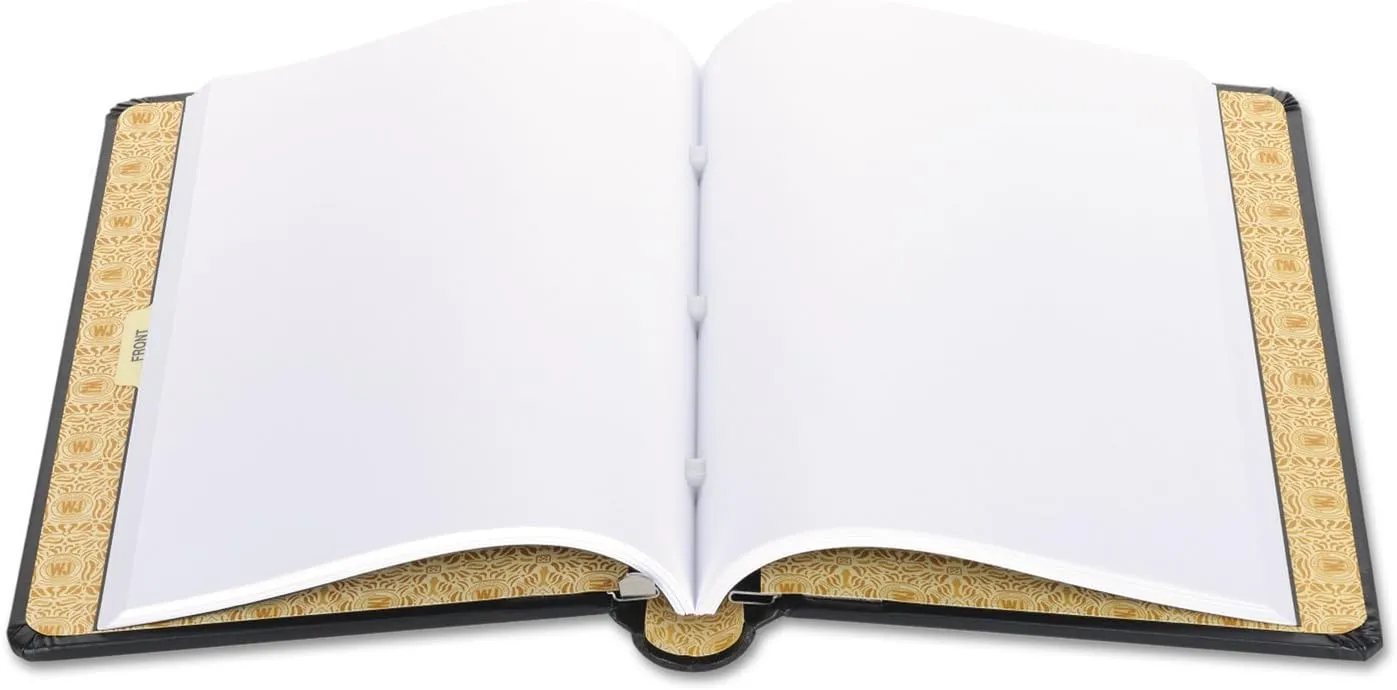 Wilson Jones Corporate Minute Book, Legal Size 8.5 x 14 Inches, 250 Pages, Black (W0395-31)