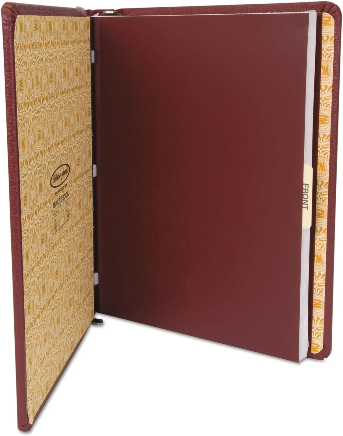 Wilson Jones Minute Book, Binder Only, Letter Size, 250 Page Capacity, Imitation Leather, Red (W396-11)