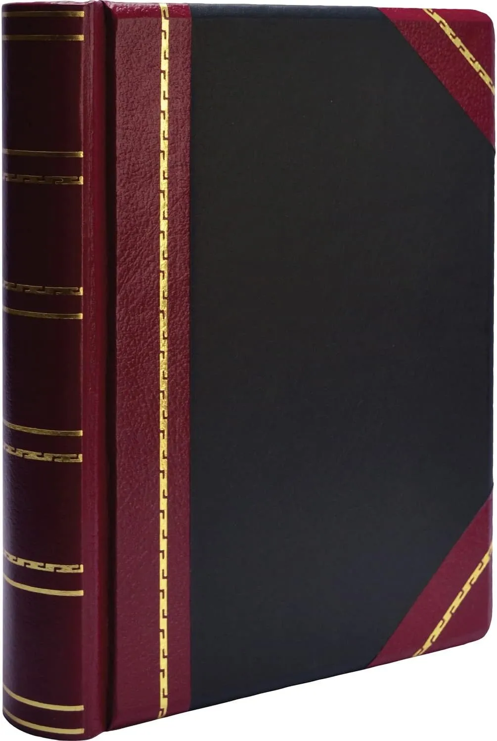 Wilson Jones Minute Book, Binder Only, Letter Size, 500 Page Capacity, Imitation Leather, Red and Black (W397-15)