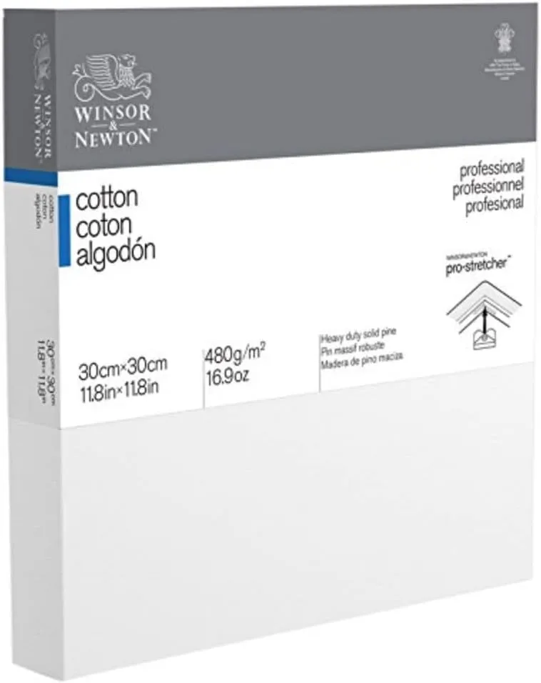 Winsor & Newton 30 x 30 cm Professional Cotton Deep Edge Canvas (Pack of 1)
