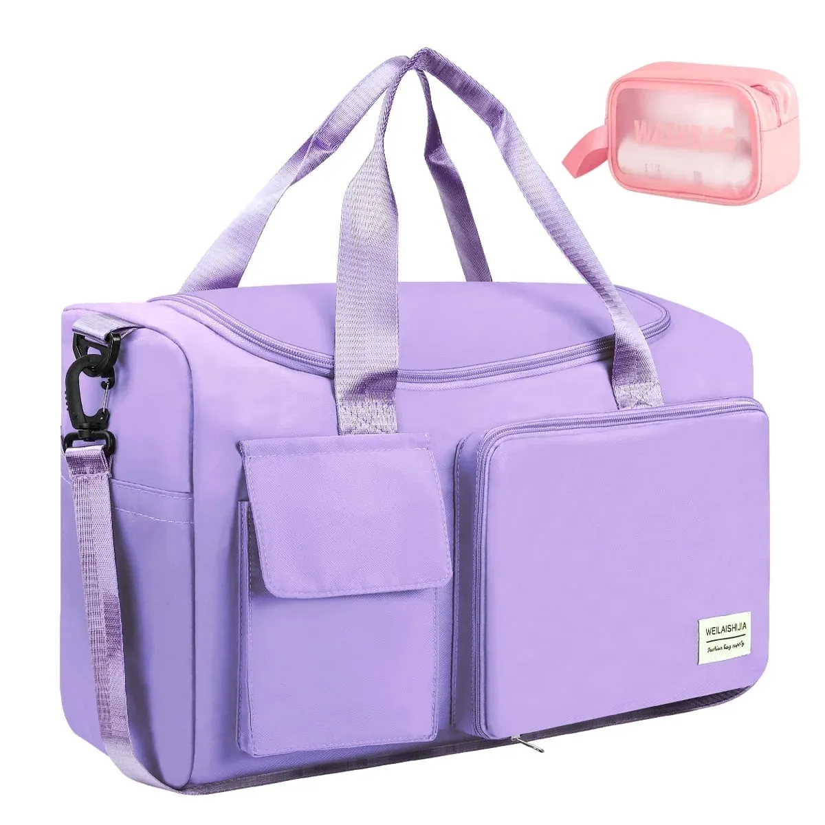 with Travel Foldable Data-driven with Weekender Bag Compartment, Bag Women, Bag Toiletry Broad collection for Purple Bag Duffel Overnight Holdalls, Hospital Shoe Waterproof for