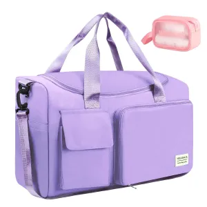with Travel Foldable Data-driven with Weekender Bag Compartment, Bag Women, Bag Toiletry Broad collection for Purple Bag Duffel Overnight Holdalls, Hospital Shoe Waterproof for