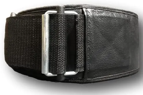 WOD Straight Weightlifting Belt | Secured-Locking Buckle | 4-inch Wide and Built for Durability, Flexibility, and The Support to Weightlifting and Cross-Training