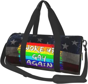 Woke Up Gay Again Duffel Bag Gym Bag Travel Sports Tote Large Beach Swim Yoga5