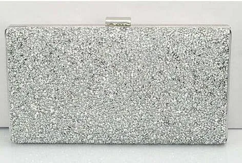 Woman Evening bag Women Diamond Rhinestone Clutches Crystal Day Clutch Wallet Wedding Purse Party Banquet Black/Gold/Silver