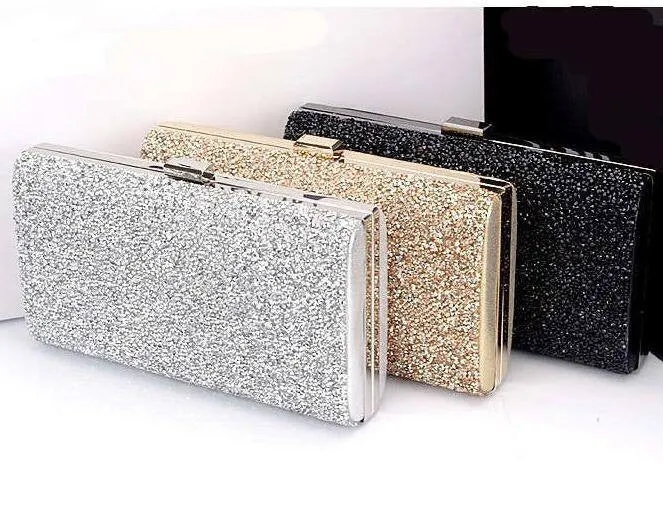 Woman Evening bag Women Diamond Rhinestone Clutches Crystal Day Clutch Wallet Wedding Purse Party Banquet Black/Gold/Silver