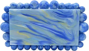 Women Acrylic Evening Clutch Box Purse Marble Handbag for Wedding Cocktail Party Banquet