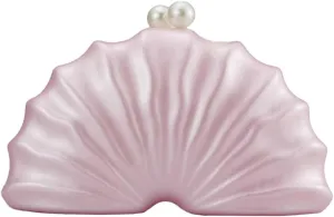 Women Acrylic Shell Shaped Clutch Luxury Marble Acrylic Evening Handbag Unique Chain Shoulder Bag Wedding Party Purses