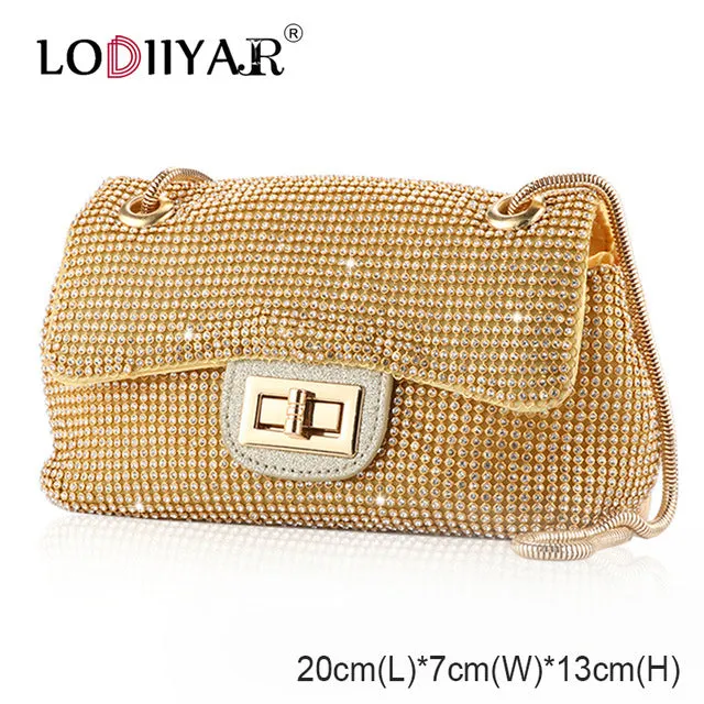 Women Diamonds Bag Rhinestone Shoulder Bags Ladies Purse Handbags Clutch Evening/Party/Wedding Bags Black Birthday Gift Women
