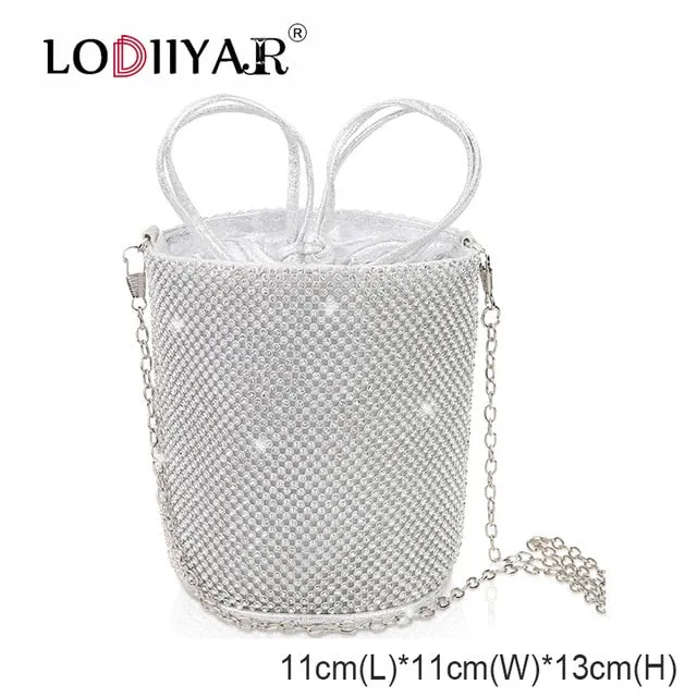Women Diamonds Bag Rhinestone Shoulder Bags Ladies Purse Handbags Clutch Evening/Party/Wedding Bags Black Birthday Gift Women