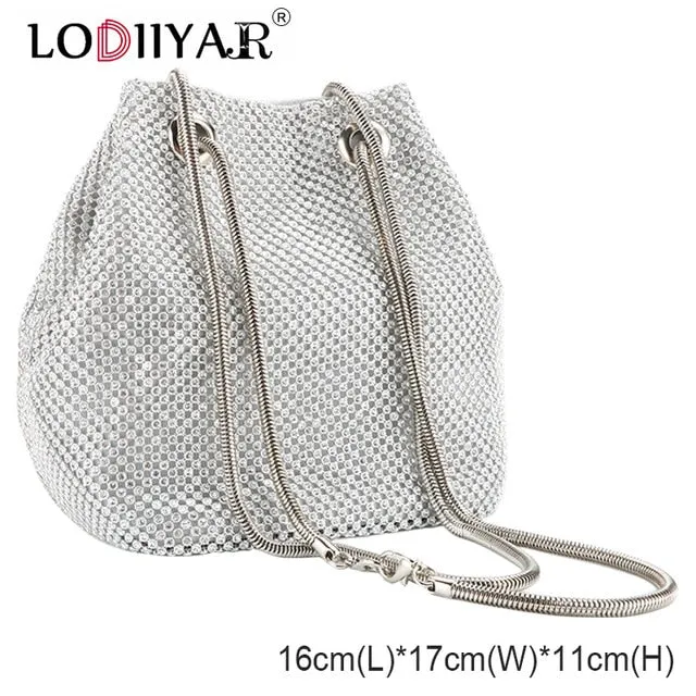 Women Diamonds Bag Rhinestone Shoulder Bags Ladies Purse Handbags Clutch Evening/Party/Wedding Bags Black Birthday Gift Women