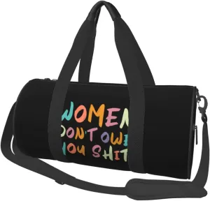 Women Don'T Owe You Shit Duffel Bag Gym Bag Travel Sports Tote Large Foldable Swim Beach Yoga8