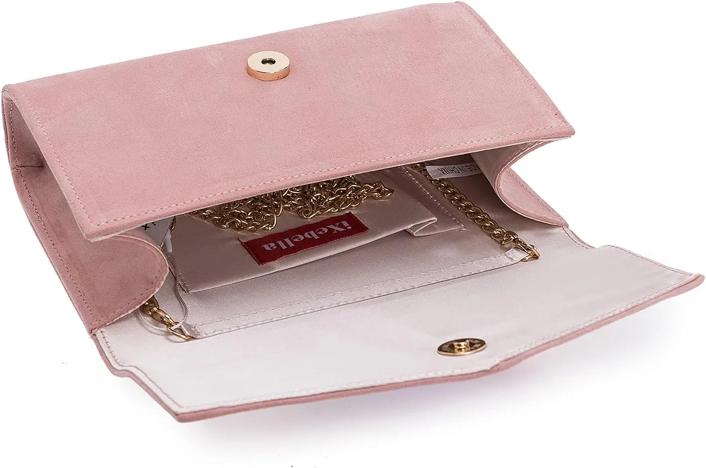 Women Evening Bag Dressy Clutch Handbag Faux Suede Purse for Wedding