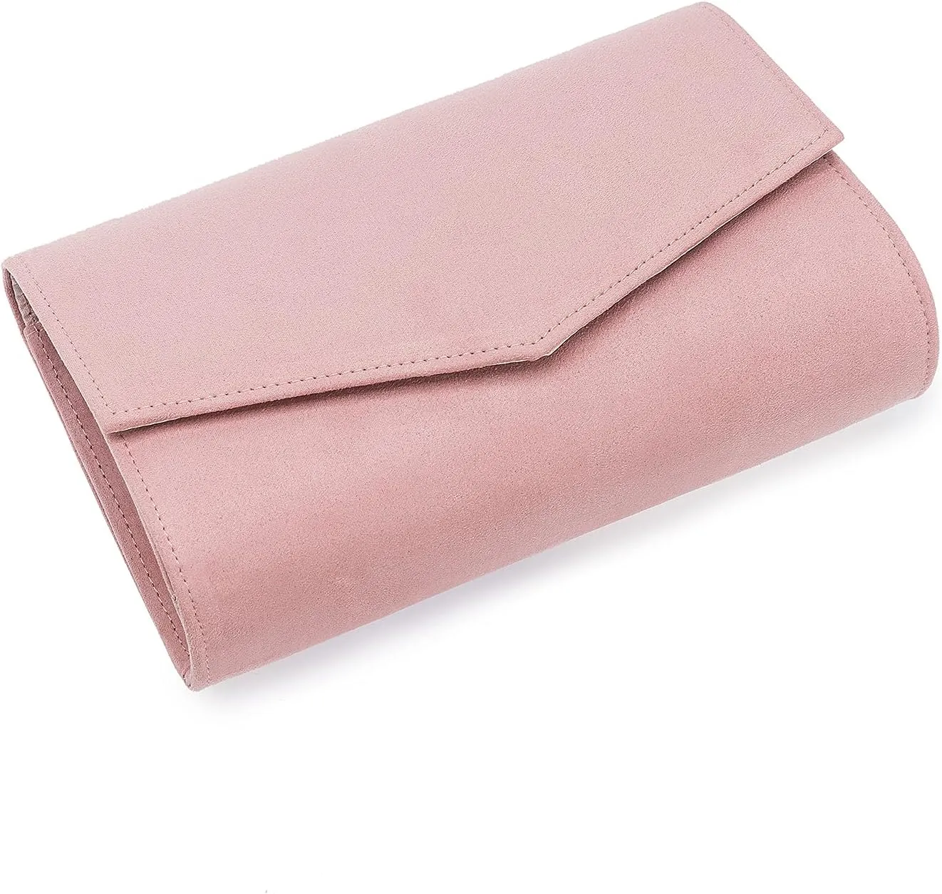 Women Evening Bag Dressy Clutch Handbag Faux Suede Purse for Wedding