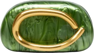 Women Evening Clutch Purse Metal Handle Acrylic Purse Unique Shoulder Bag Causal Handbags for Bride Party Wedding