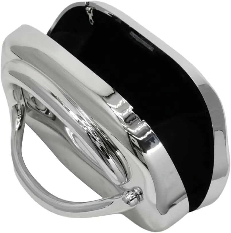 Women Evening Clutch Purse Metal Handle Acrylic Purse Unique Shoulder Bag Causal Handbags for Bride Party Wedding