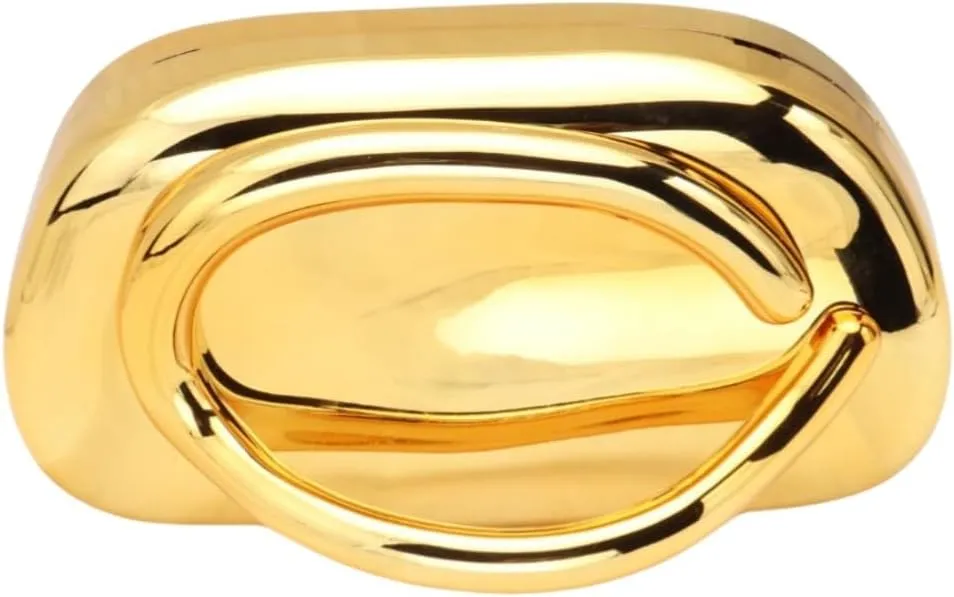 Women Evening Clutch Purse Metal Handle Acrylic Purse Unique Shoulder Bag Causal Handbags for Bride Party Wedding
