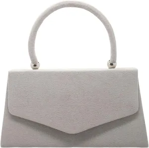 Women Suede Evening Bag Wedding Purse Cocktail Prom Handbag Formal Party Shoulder Bag