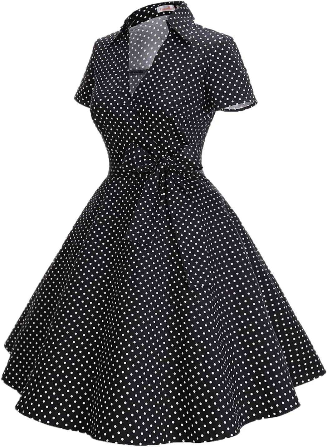 Women's 1950s Vintage Dress Retro Cocktail Dresses Audrey Hepburn Style Rockabilly Dress Evening Prom Party
