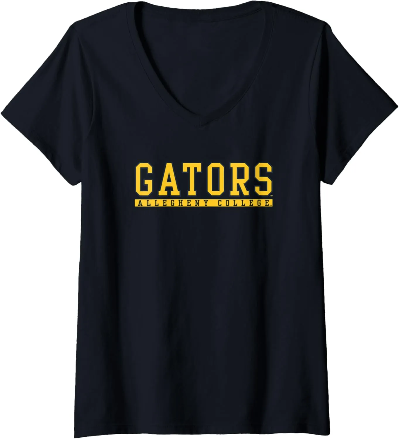 Womens ALLEGHENY COLLEGE AC-MERCH-3 V-Neck T-Shirt