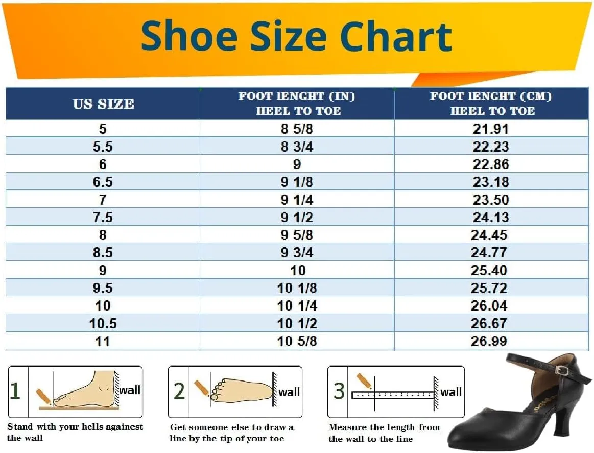 Women's Ballroom Salsa Latin Dance Pumps Wedding Ankle Strap Heels Character Shoes