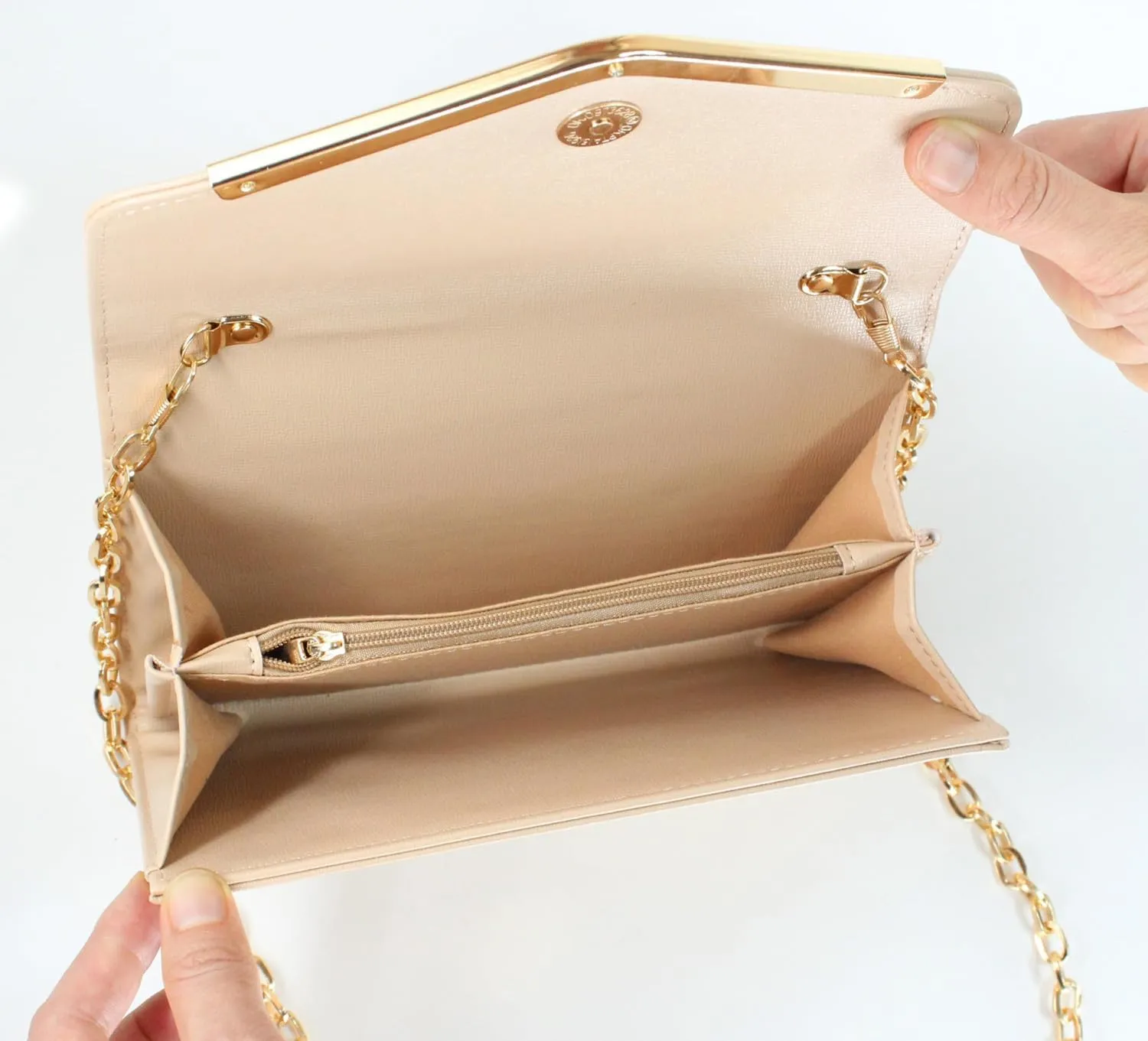 Women's Evening Bag Envelope Clutch Purse Detachable Chain Crossbody Bag for Wedding Party Shoulder Bag Handbag