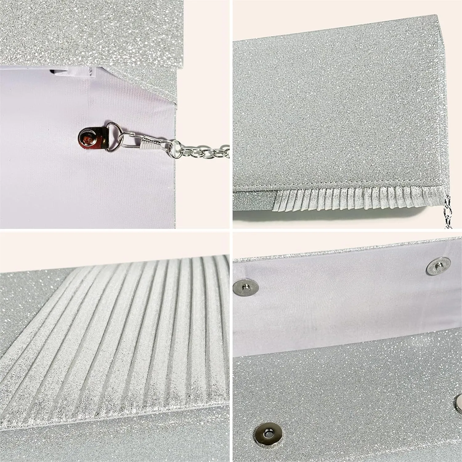 Womens Evening Bag Sparkly Clutch Purses for Women Wedding Party Purses Glitter Cocktail Prom Handbags
