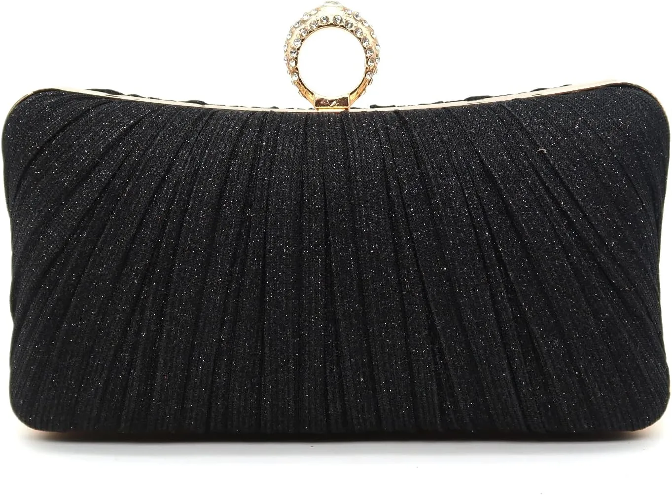 Women's Evening Bag Summer Wedding Party Clutches Pleated Evening Bag for Bridal Shoulder Handbag