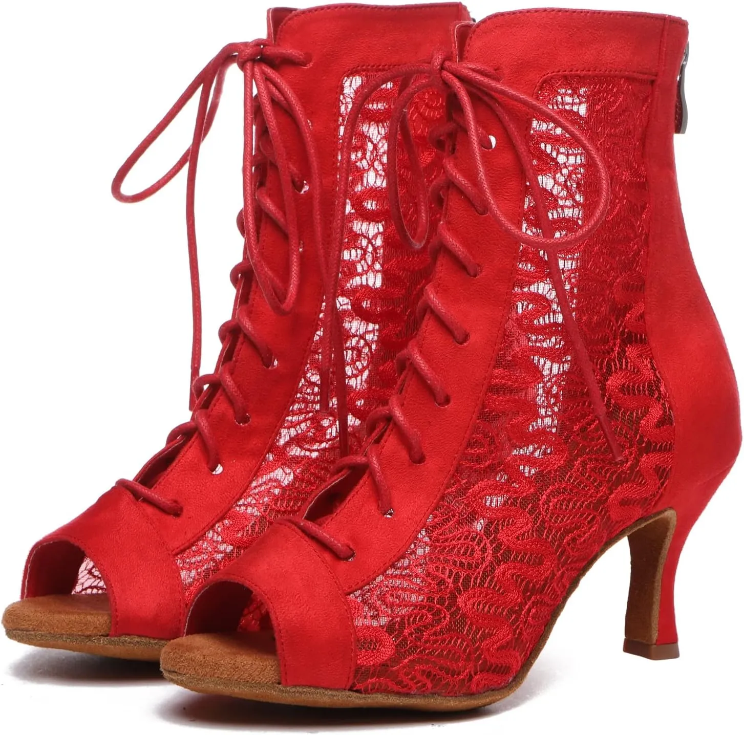 Womens Girls Sexy Ballroom Dancing Shoes Open Toe Party Evening Ankel Sandals Booties