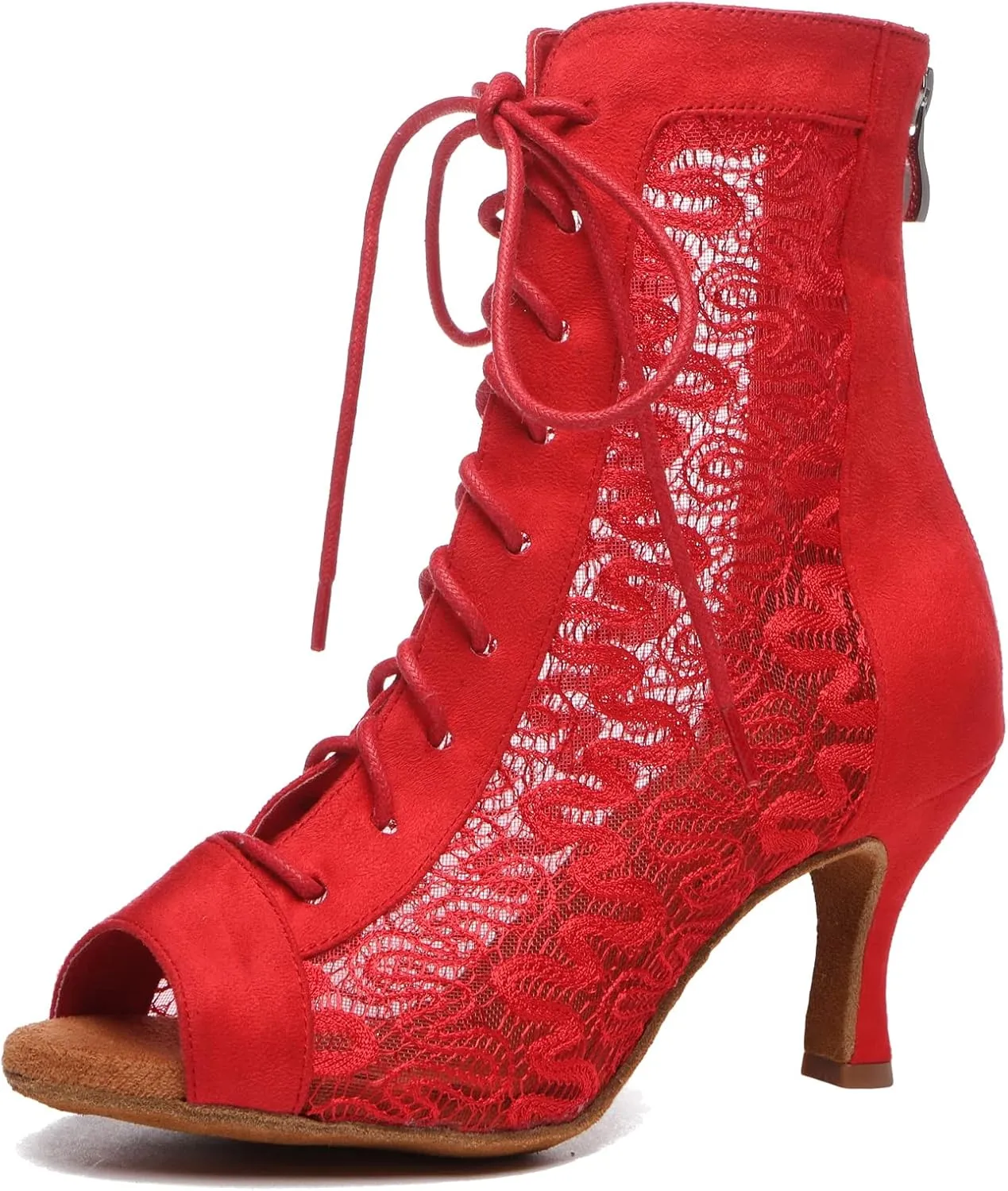 Womens Girls Sexy Ballroom Dancing Shoes Open Toe Party Evening Ankel Sandals Booties