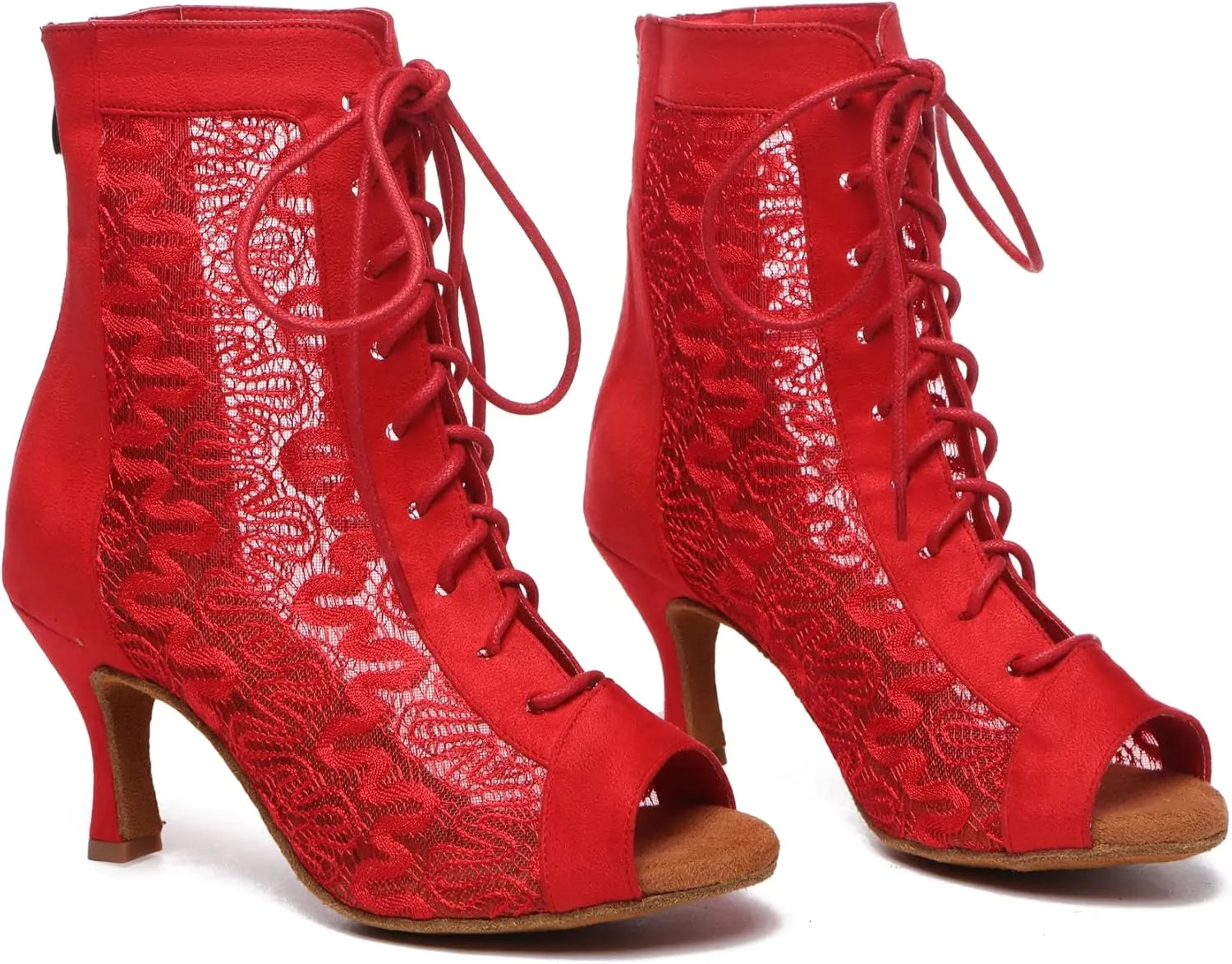 Womens Girls Sexy Ballroom Dancing Shoes Open Toe Party Evening Ankel Sandals Booties