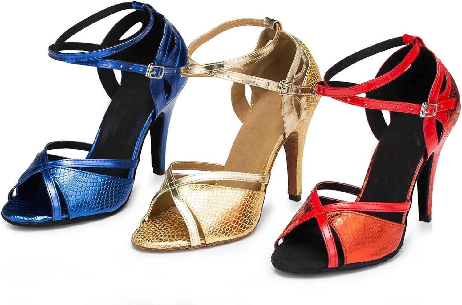 Womens Latin Salsa Ballroom Dancing Shoes Strappy Wedding Prom Sandals