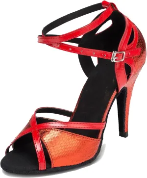 Womens Latin Salsa Ballroom Dancing Shoes Strappy Wedding Prom Sandals