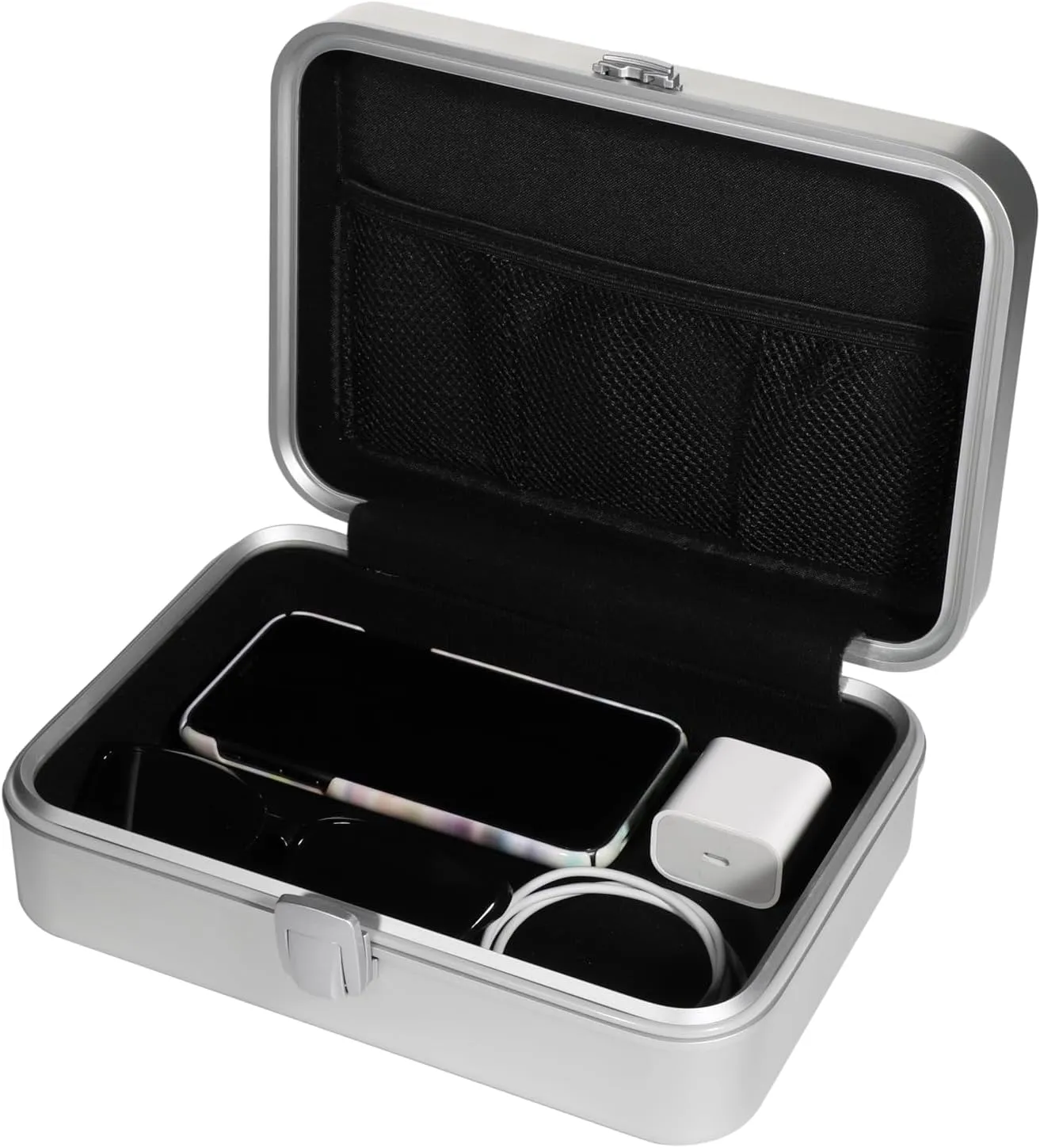 Womens Metal Handbag Fashion Hard Case Evening Clutch Daily Casual Handbags
