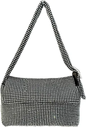 Womens Rhinestone Evening Clutch Purse Bling Crystal Shoulder Bag Party Wedding Mini Handbag