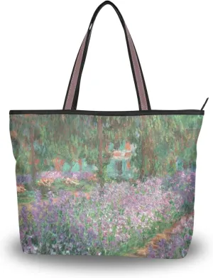 Women's Tote Shoulder Bag Monet Sailboat Sea Top Handle Bag Handbag