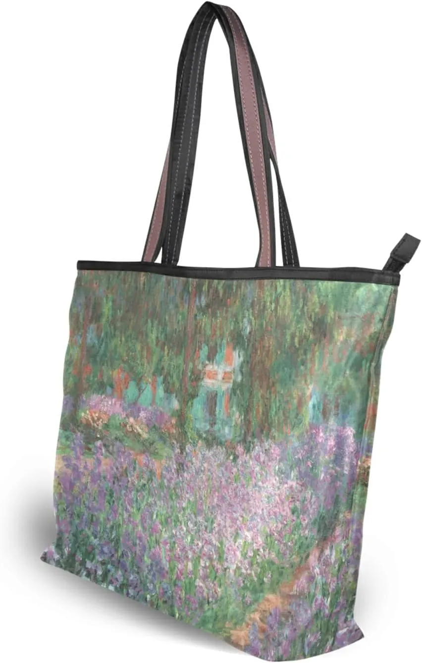 Women's Tote Shoulder Bag Monet Sailboat Sea Top Handle Bag Handbag