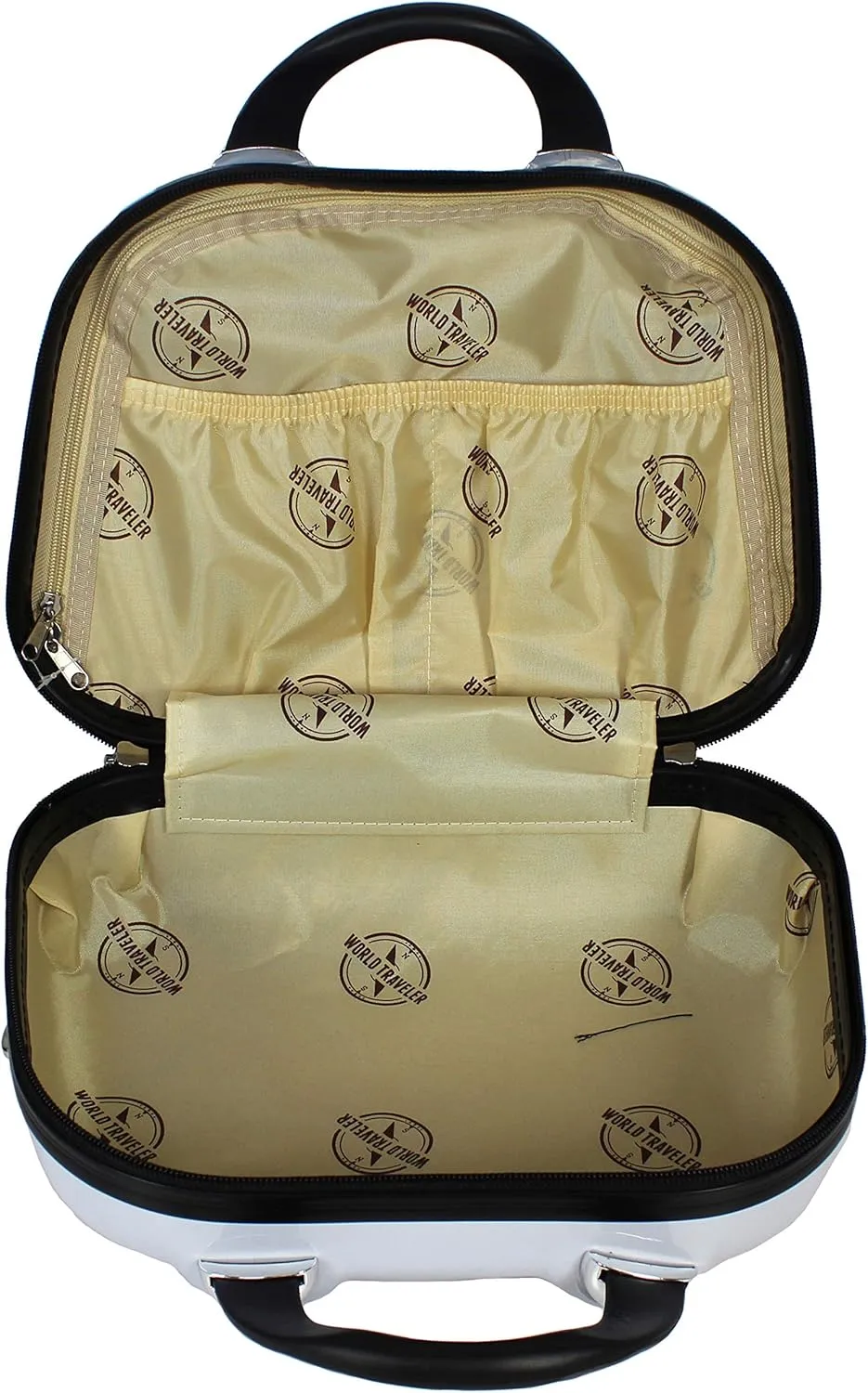 World Traveler VentureX Airline Approved Luggage – Lightweight Hardside Suitcase with Spinner Wheels, Butterfly, 2-Piece Carry-On Set