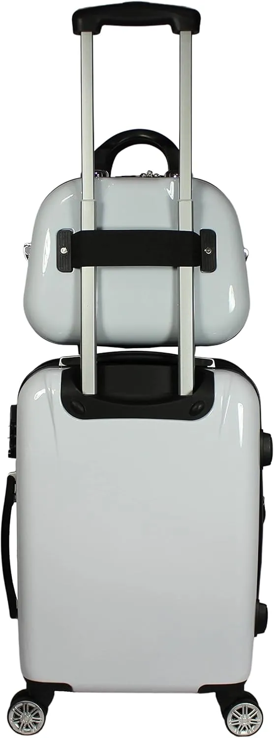 World Traveler VentureX Airline Approved Luggage – Lightweight Hardside Suitcase with Spinner Wheels, Butterfly, 2-Piece Carry-On Set