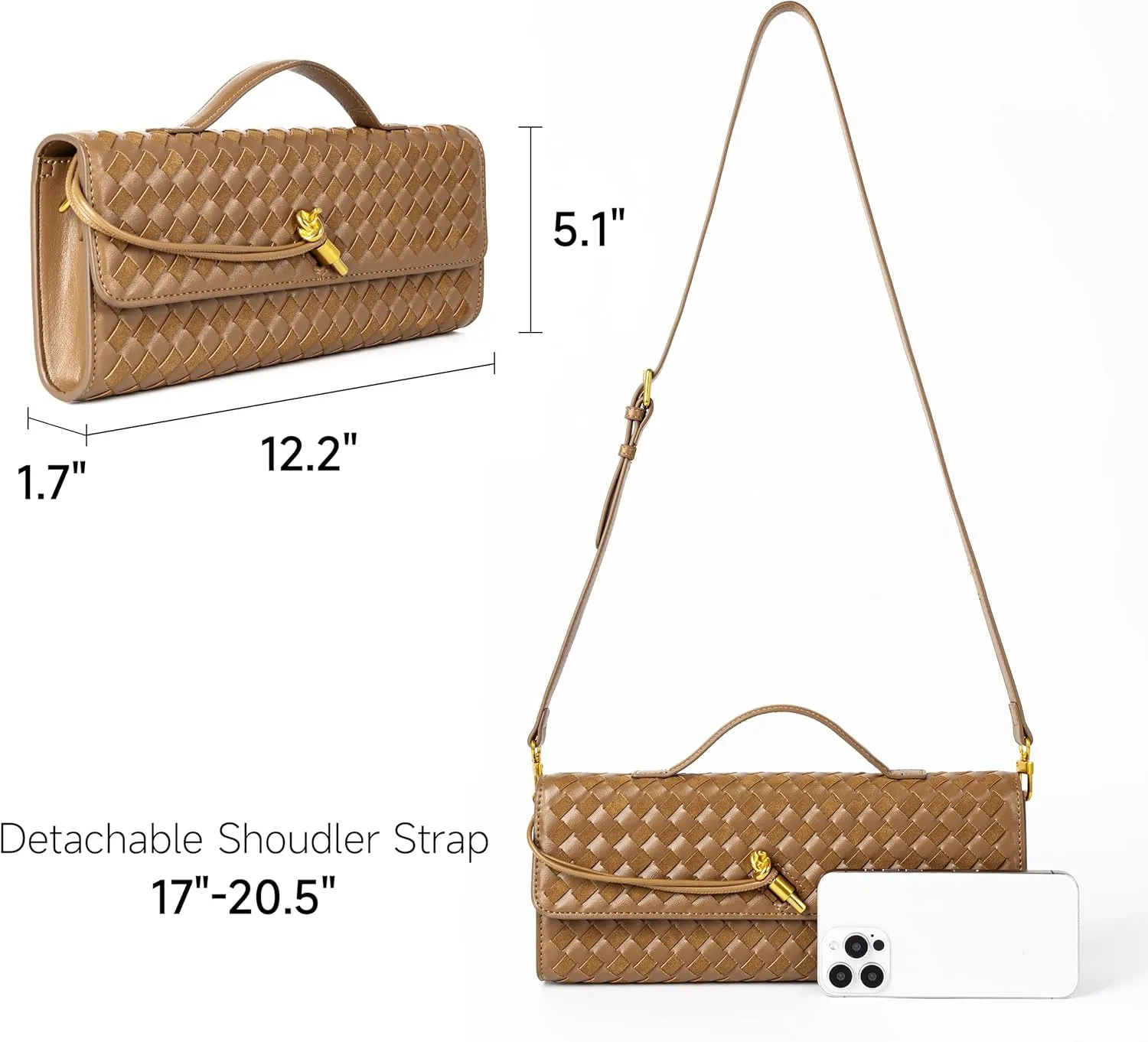 Woven Purse For Women Evening Clutch Woven Leather Handbags Crossbody Bag Suede Purse Formal Evening bag
