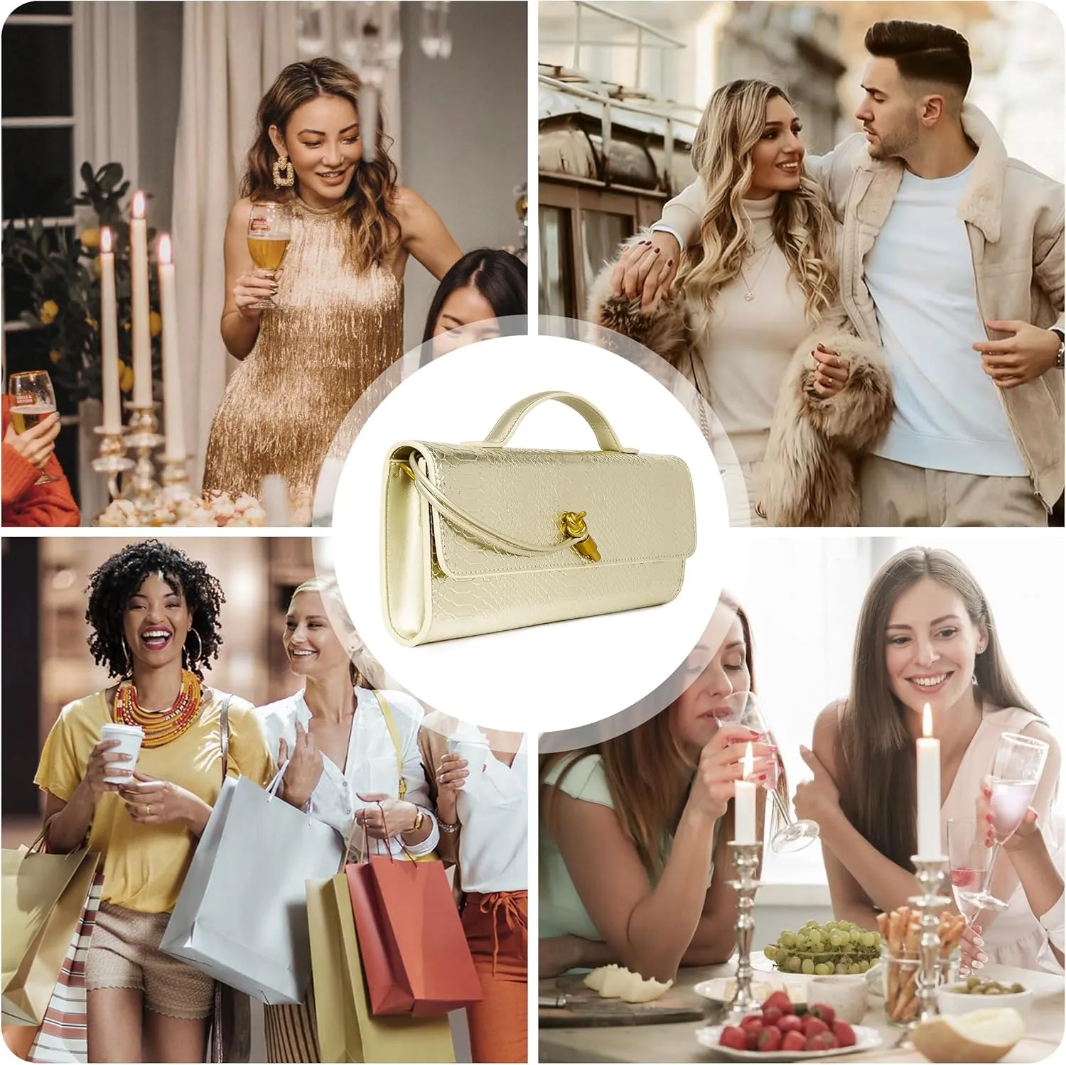 Woven Purse For Women Evening Clutch Woven Leather Handbags Crossbody Bag Suede Purse Formal Evening bag