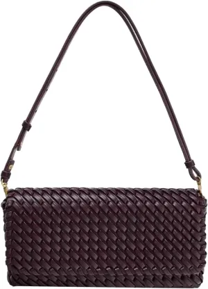 Woven Tote Bag Clutch Purse for Women Vegan Leather Shoulder Handbags Woven Purse Evening Shoulder Bags Trendy Clutch Handbag