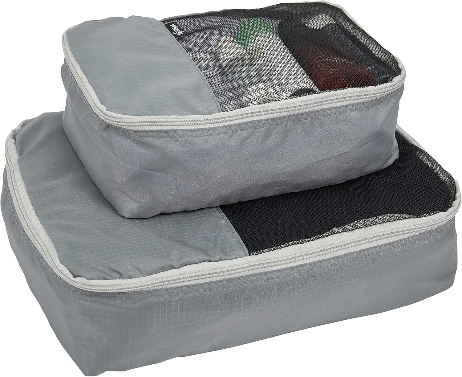 Wrangler Elysium Luggage & Packing Cubes, Shark, 4 Piece Set
