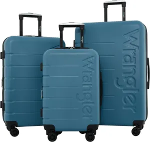 Wrangler Maverick 3 Piece Luggage Set, Blue Heaven, 45.72 cm x 27.94 cm x 71.12 cm