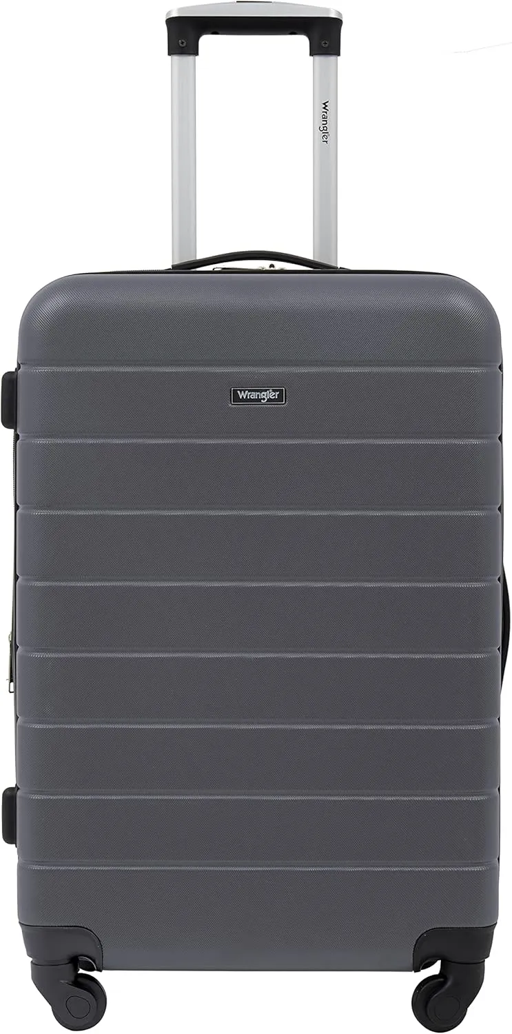 Wrangler Smart Luggage Cup Holder and USB Port, Quiet Shade, 3 Piece Set