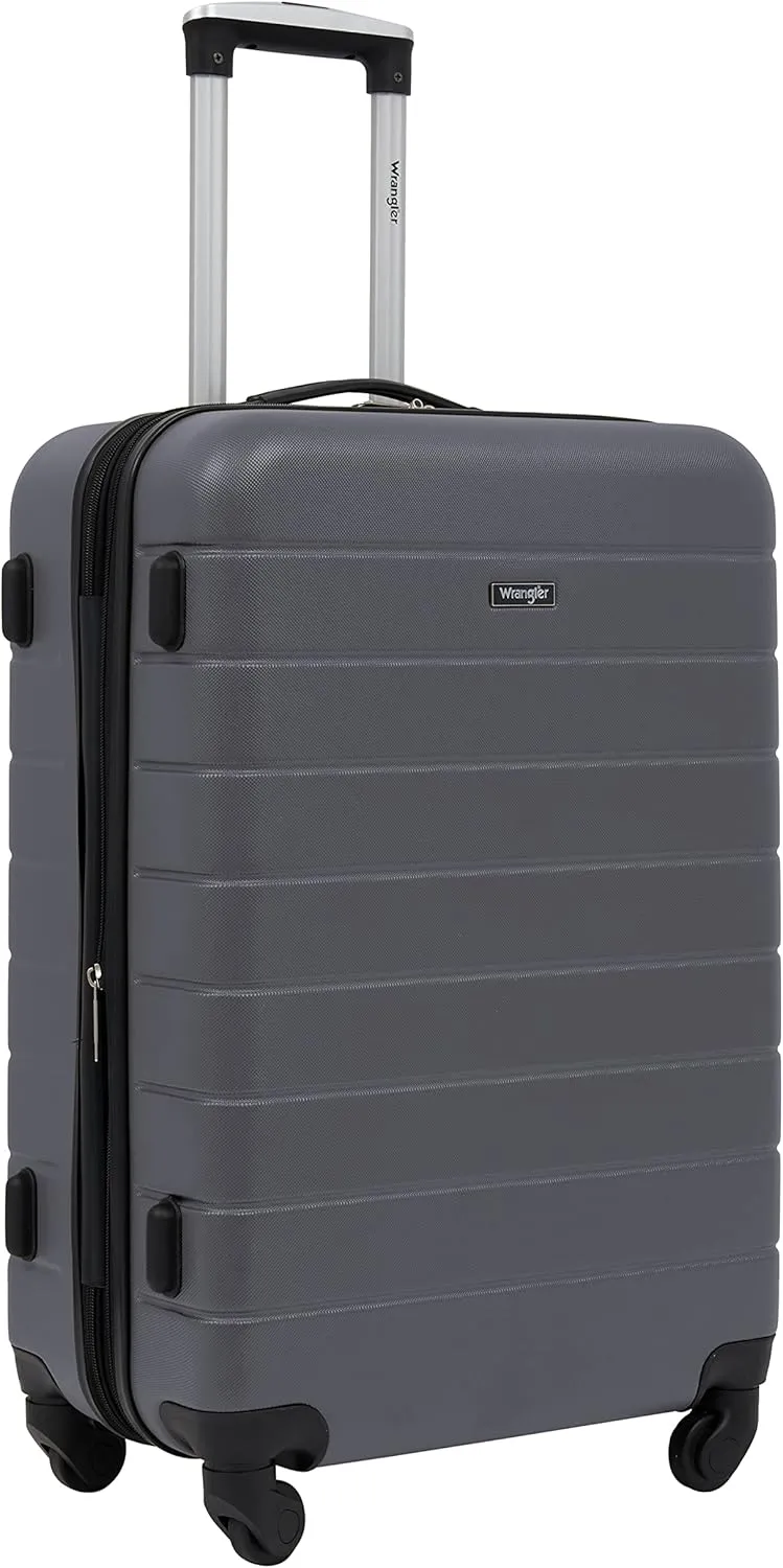 Wrangler Smart Luggage Cup Holder and USB Port, Quiet Shade, 3 Piece Set