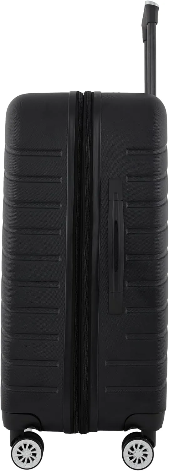 Wrangler Tahoe 3 Piece Spinner Luggage Set, Black, 7143 Cubic inches